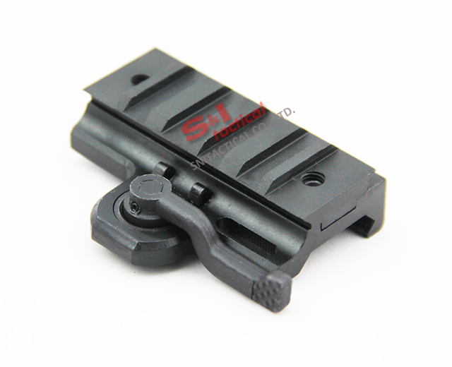 Quick Release Side Weaver Rail 20mm Extension Base Mount